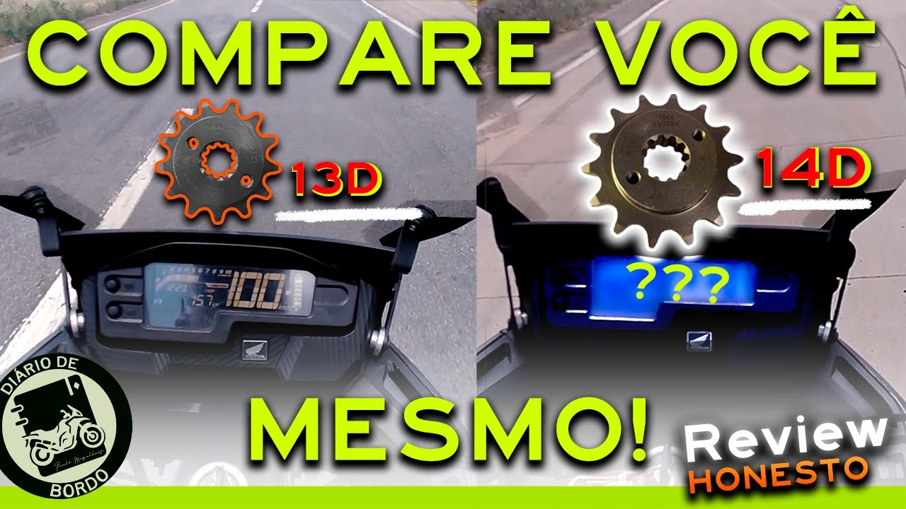 XRE 300 COM O PINHÃO 14 DENTES FAZ DIFERENÇA MESMO ??!!