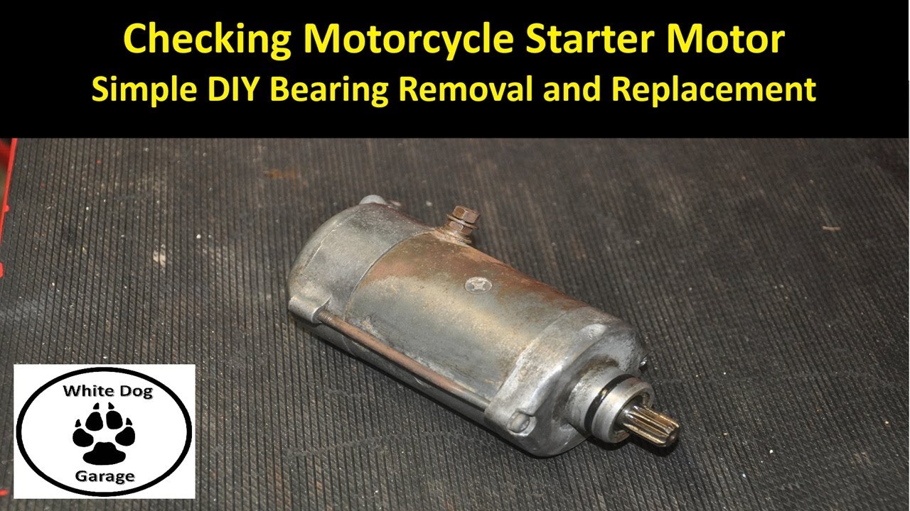 Checking Motorcycle Starter Motor Condition | Simple DIY Bearing Removal