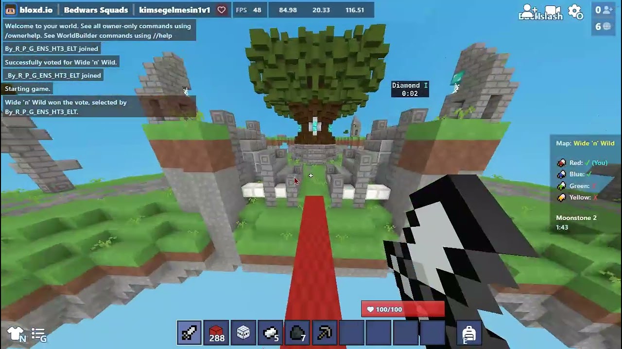 Abimi trolledım😁😁1v1 bedwars da