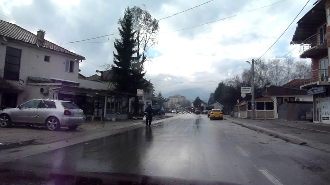 Driving through Kicevo .