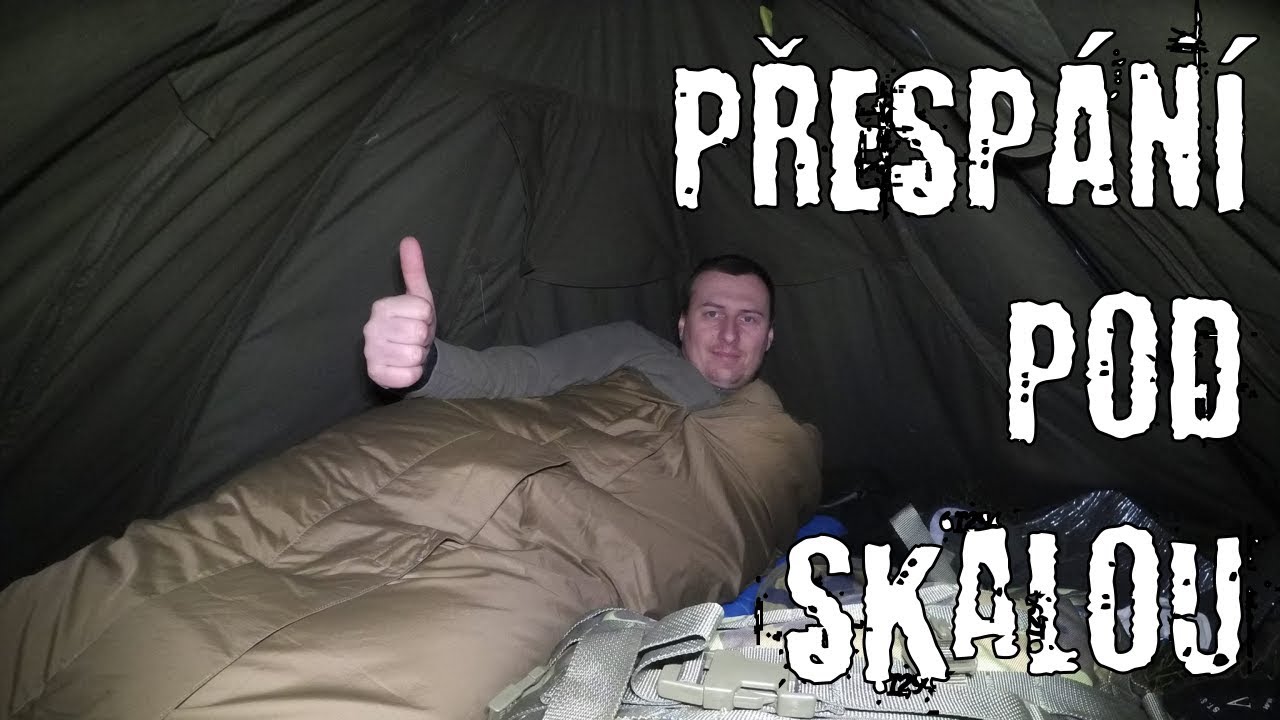 Přespání pod skalou 13.1.2018 / Overnighter under the rock