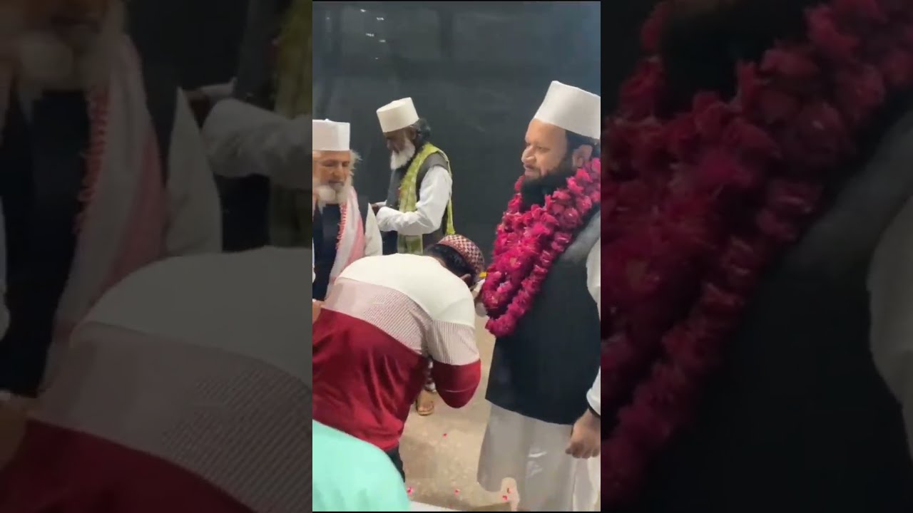 Miya Hujoor Khwaja Sabahat Hasan Shah Arrived at Jaipur Airport