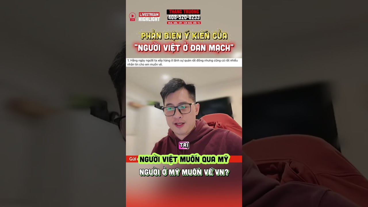 Phải chăng người ở Mỹ muốn về Việt Nam rất nhiều?