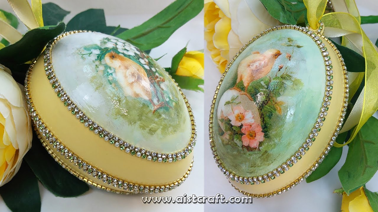 Easter Eggs Decorating Ideas DIY 🐣 Decoupage Tutorial