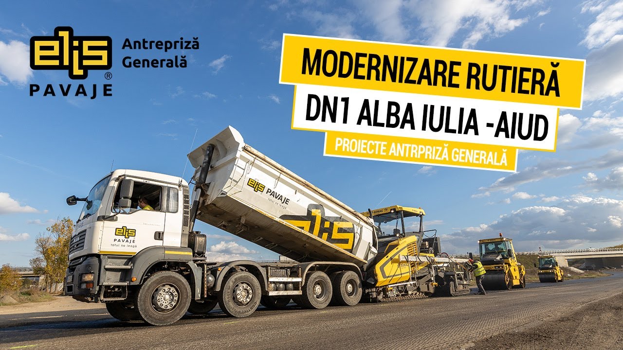 Modernizare rutieră DN1 Alba-Iulia- Aiud I Divizia Antrepriză Generală Elis Pavaje
