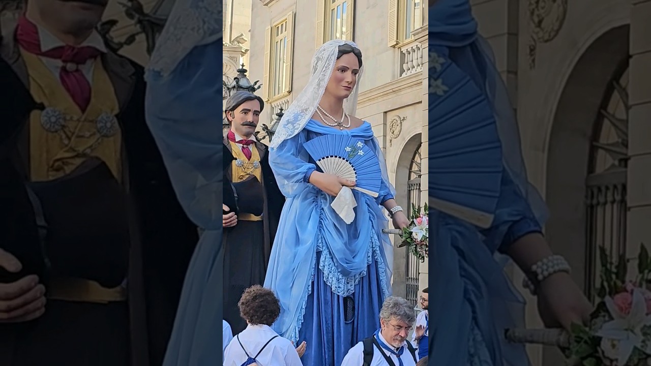Giant Dolls at La Merc&egrave; 2023 in Barcelona #spain #shorts