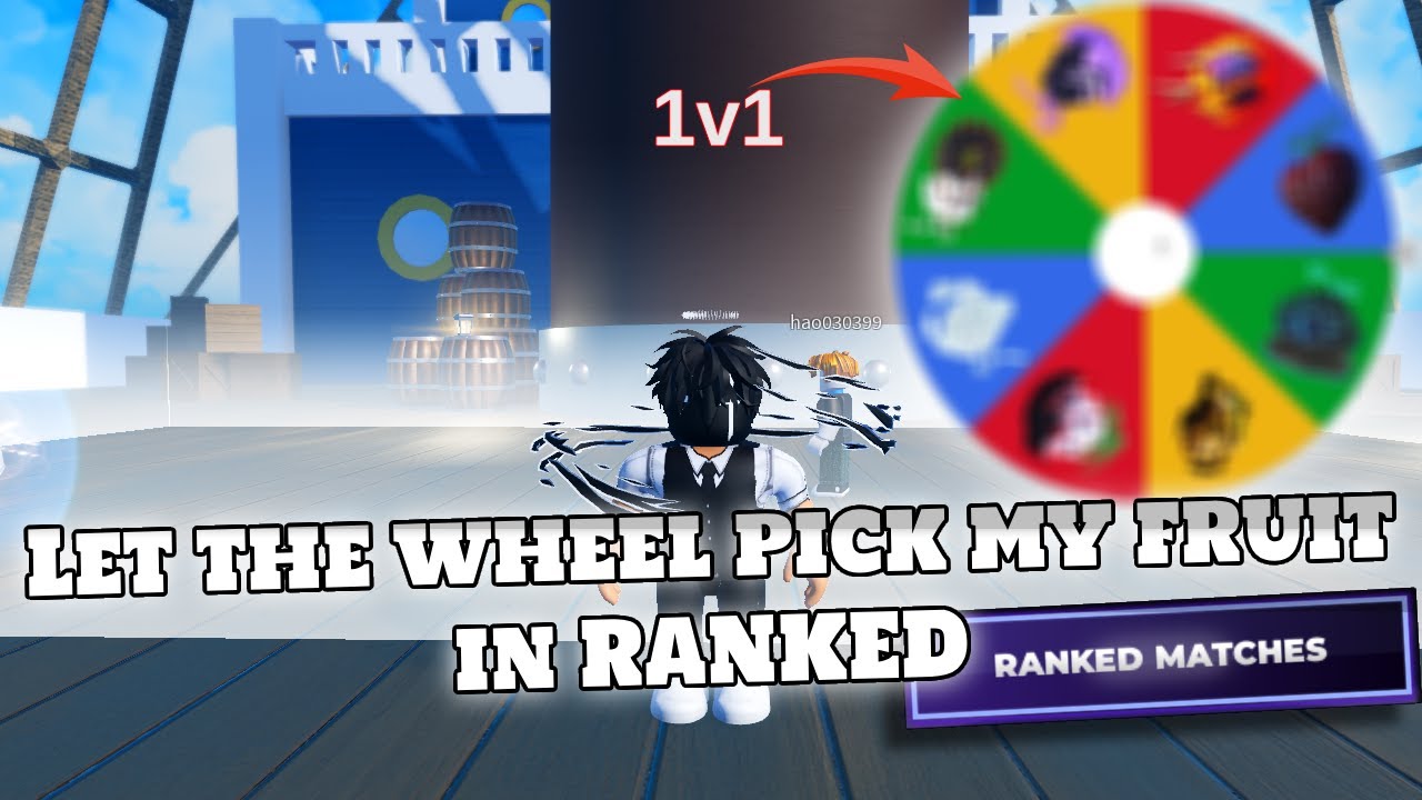 SPINNING A WHEEL to Pick my Fruit In RANKED, Fruit Battlegrounds