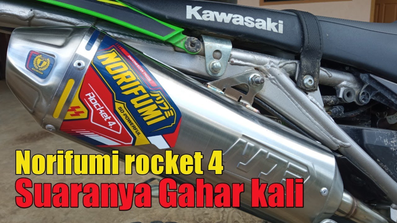 Pasang knalpot norifumi rocket 4 di klx