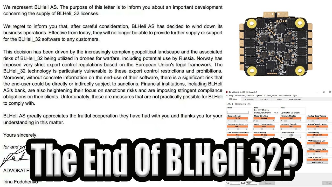 BLHeli_32 Is Finished ? - Time To Back AM32!