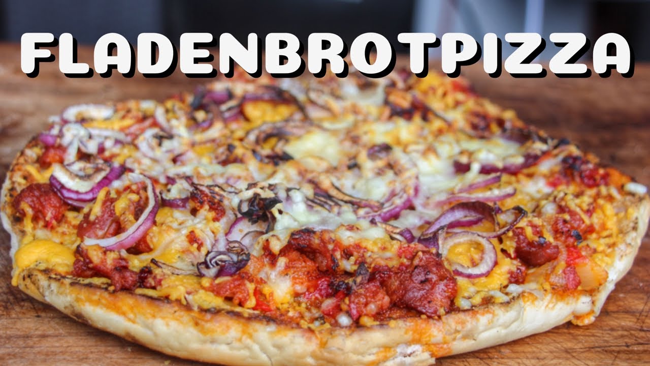Asturische FLADENBROTPIZZA mit CHORIZO und CHIMICHURRI vom GRILL - deutsches BBQ-Video - 0815BBQ