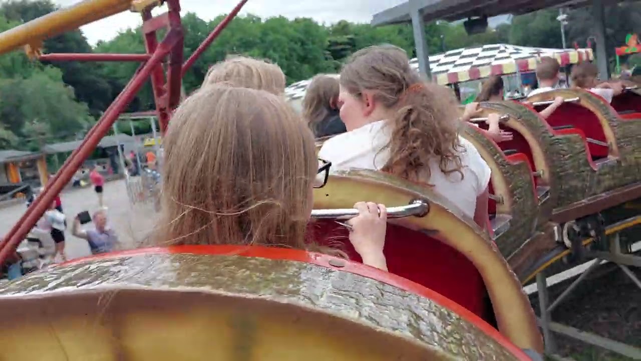 The Log Rollercoaster. On Ride POV. Clifton Park Rotherham. Filmed 28th August 2023.