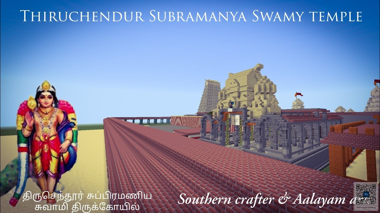 Thiruchendur murugan temple in minecraft| kandha sasthi | Southern crafter |