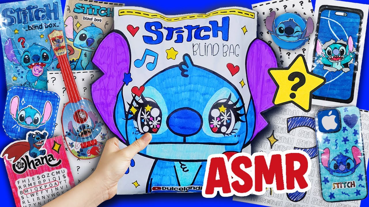 [💙paper diy💙] STITCH BLIND BAGS unboxing! | Satisfying STITCH Universe #blindbag #papercraft