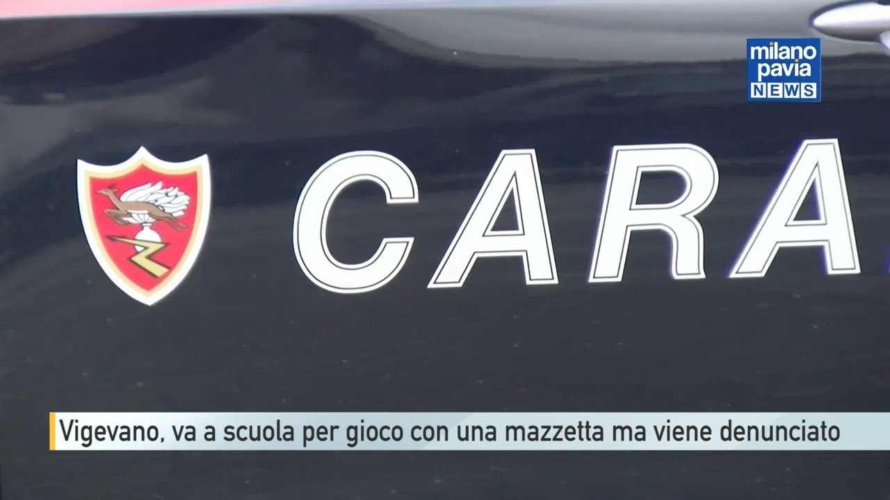 Vigevano, va a scuola per scherzo con una mazzetta da muratore: denunciato