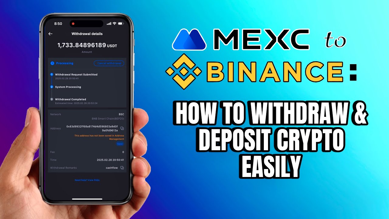 MEXC to Binance: How to Withdraw & Deposit Crypto Easily! | App Tutorial