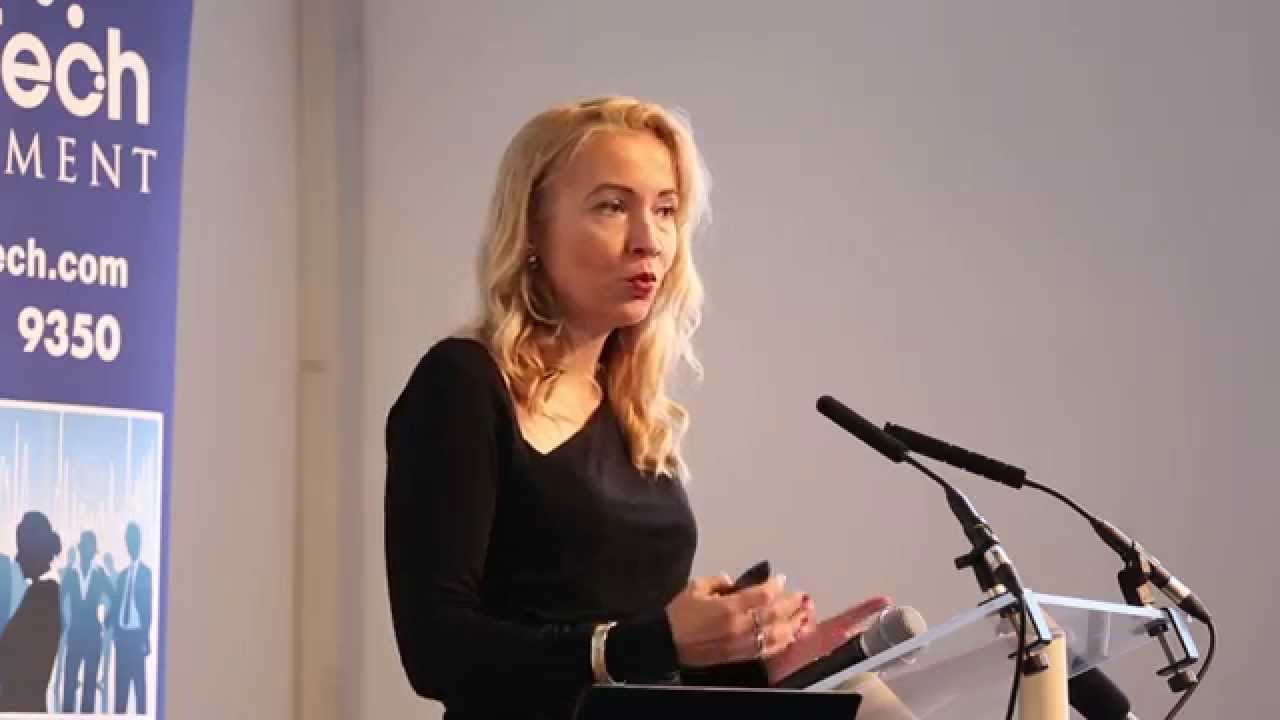 FINTECH Circle CEO Susanne Chishti speaks at FINTECH 2014 Conference