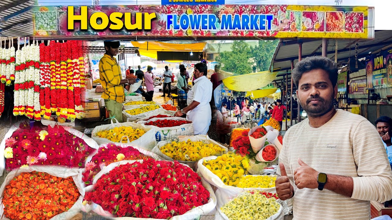 Hosur Flower Market - Hosur Flower Market Rates - Hosur Flower Market Tamil Nadu - ஓசூர் பூ சந்தை