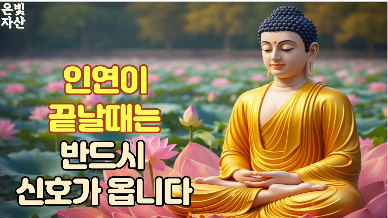 @인연이 끝날때는 반드시 신호가 옵니다 ㅣ부처님 말씀으로 배우는 삶의 지혜｜인간관계 잘하는 법｜침묵의 힘｜마음 다스리는 법｜불교 오디오 북｜지혜로운 사람 되는 법ㅣ집착을 버려라