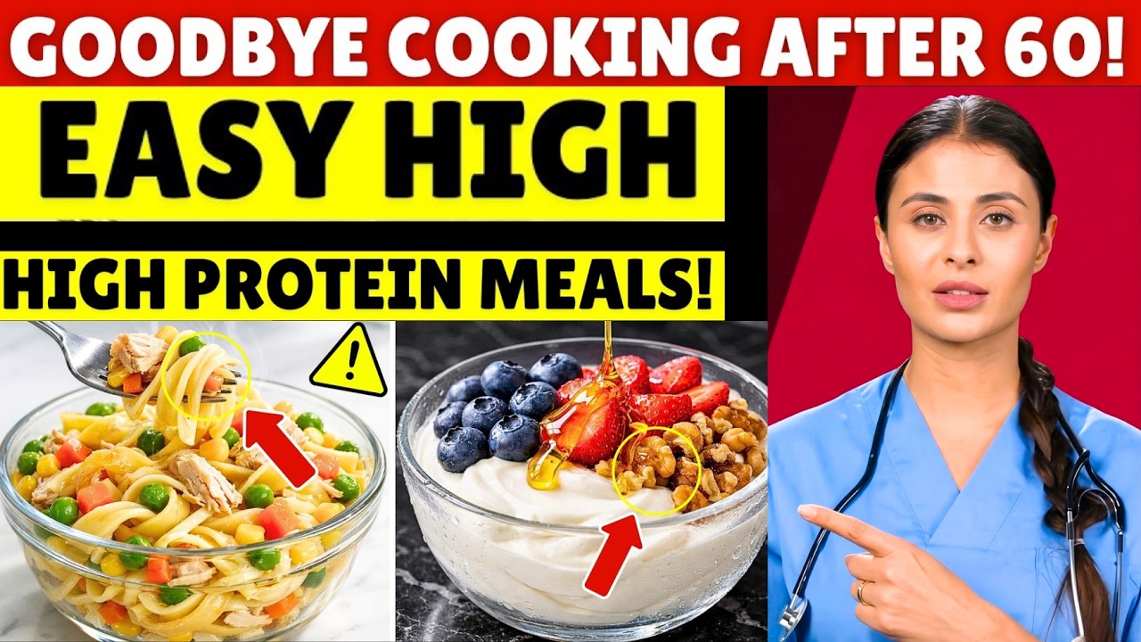 5 Easy No Cook High Protein Meals for Seniors When Too Tired to Cook, Senior Health Tips