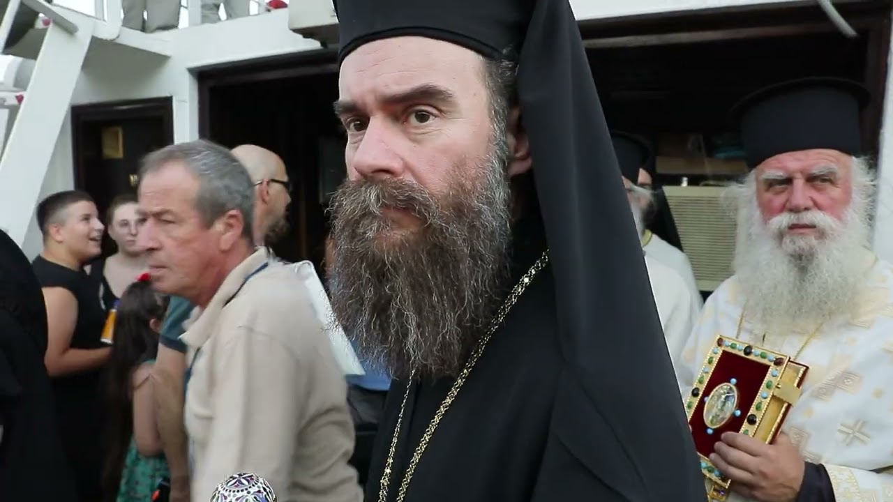 Λιτάνευση ἐν πλῷ της εικόνος της Παναγίας της Πορφύρας