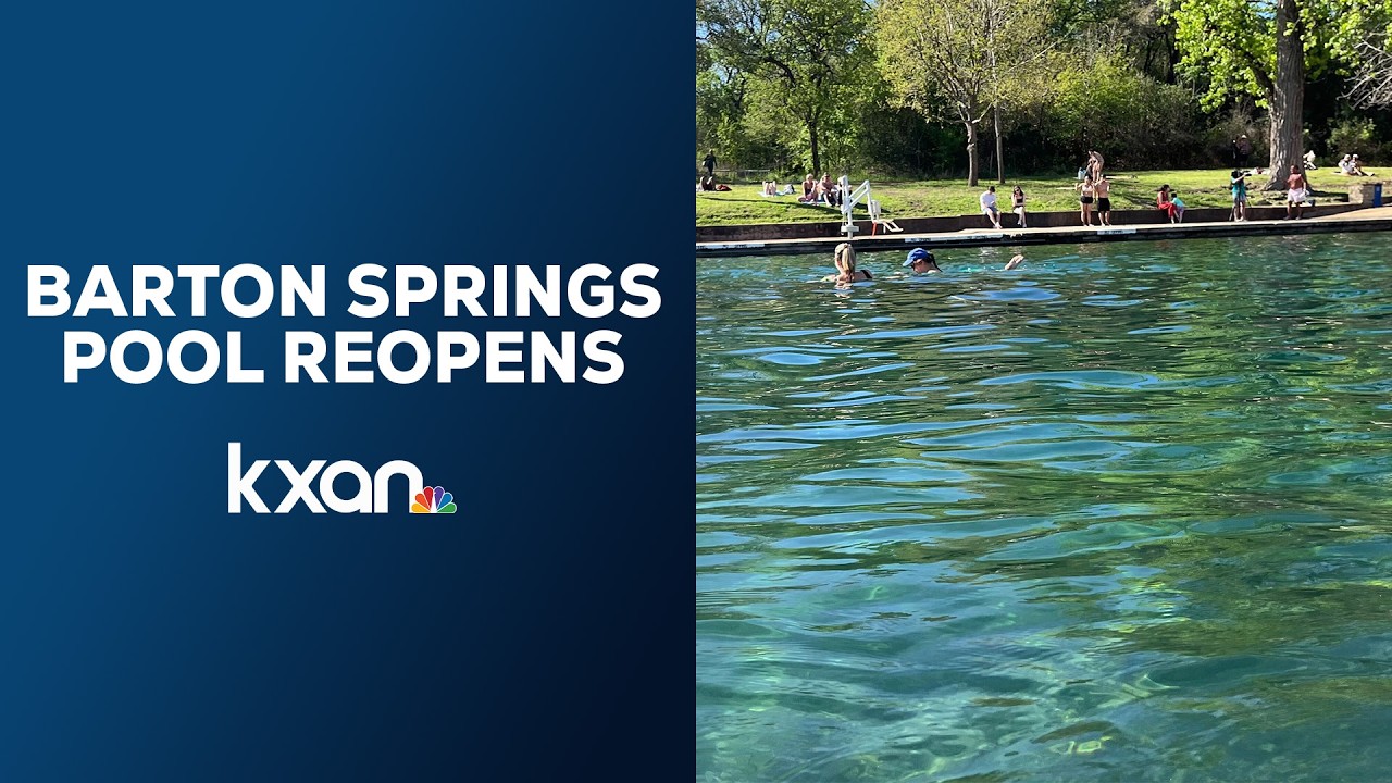 Знаменитый бассейн Barton Springs в Остине вновь открылся после почти четырехнедельного перерыва.
