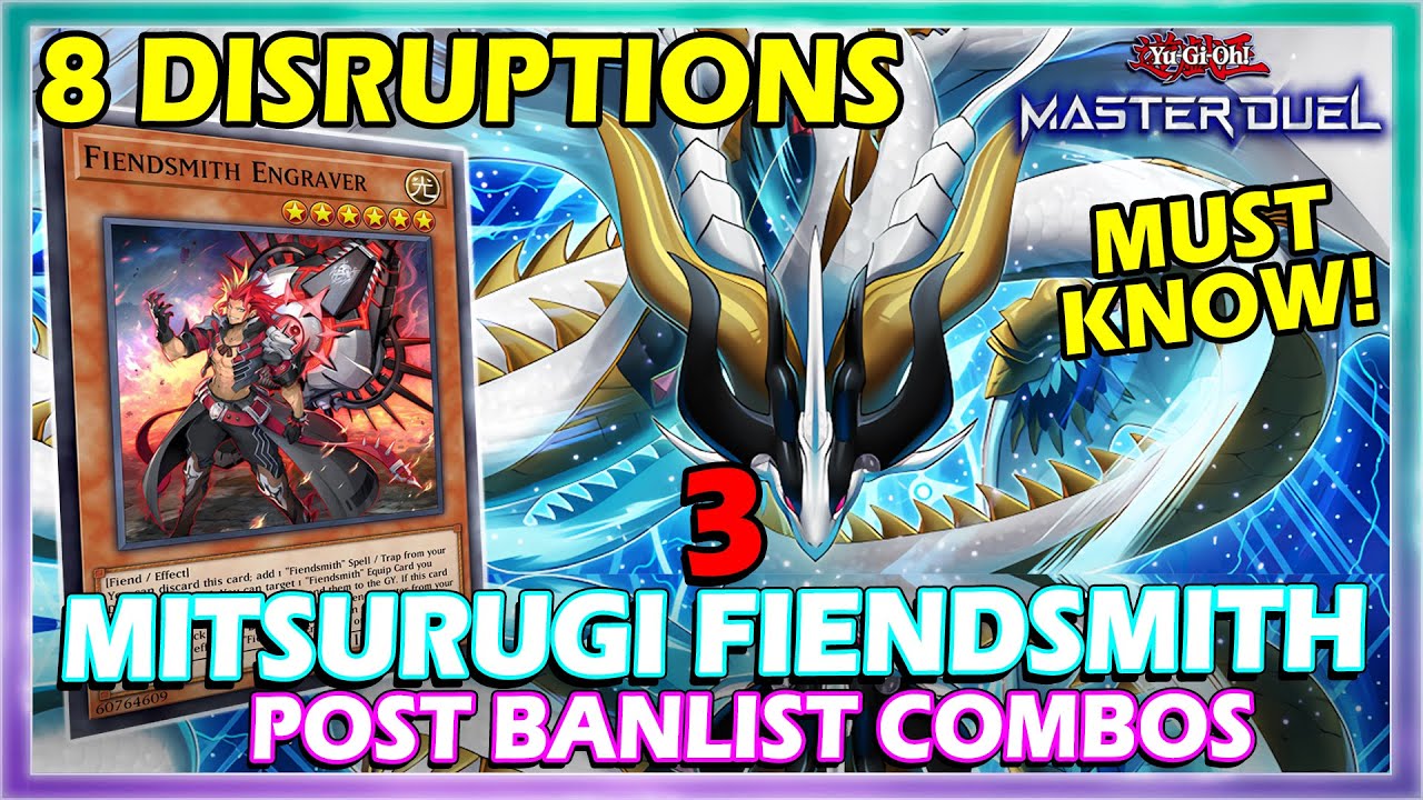 3 MITSURUGI FIENDSMITH POST BANLIST MUST KNOW COMBOS IN YUGIOH MASTER DUEL