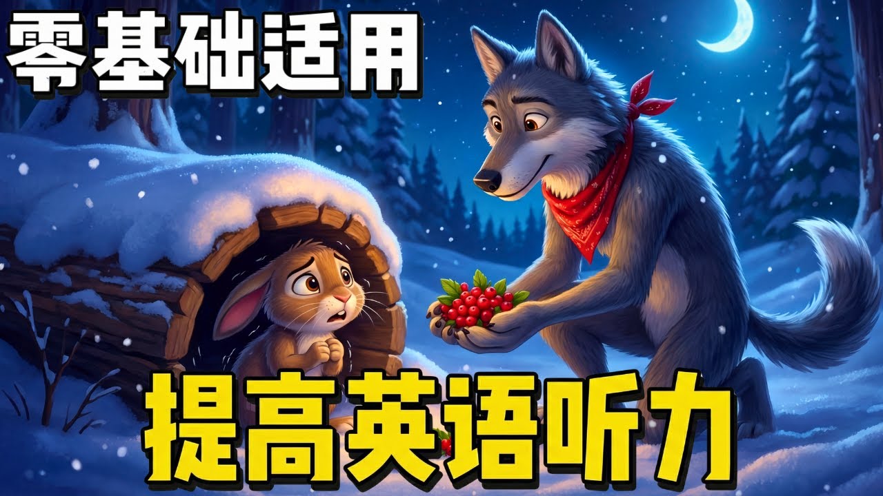 开始听懂英语了 🎧 简单的英语故事《想交朋友的狼》