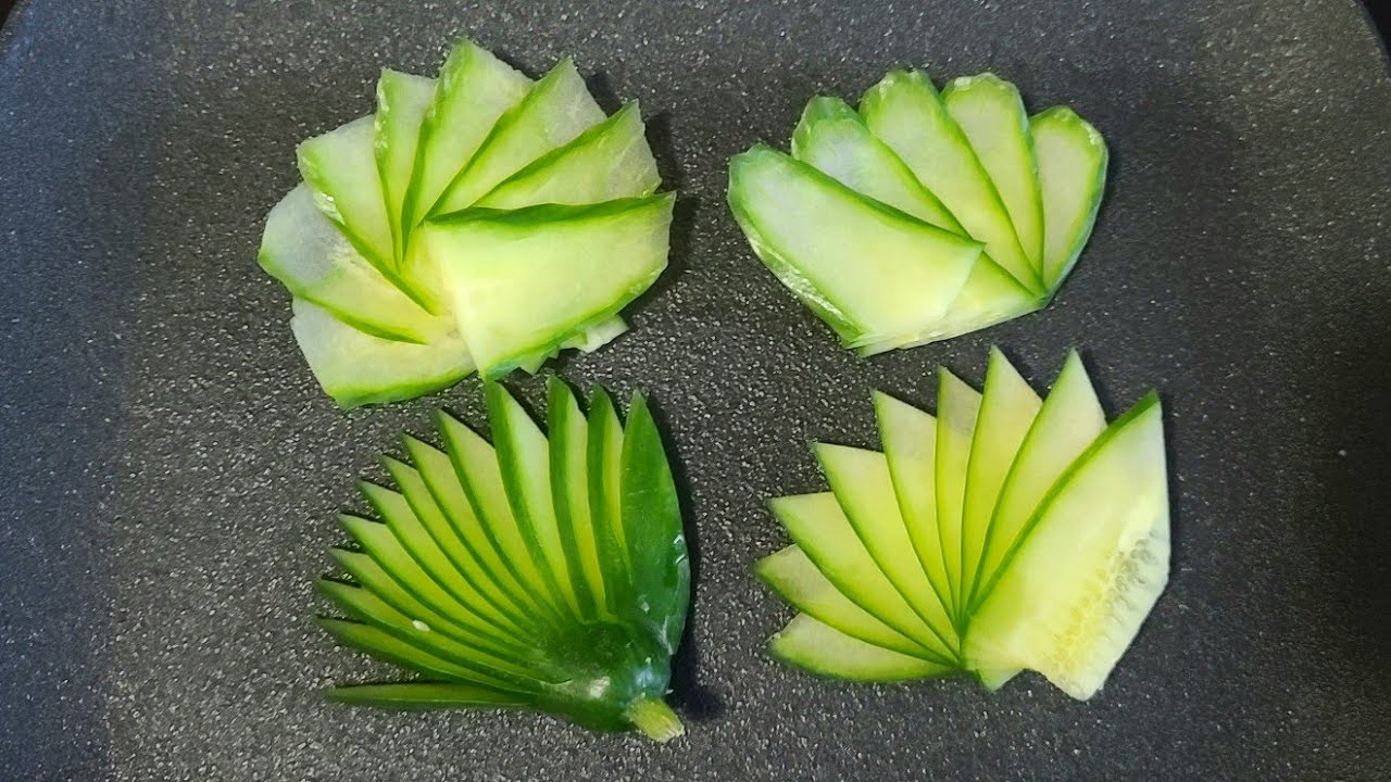 How to Make a Cucumber Fan