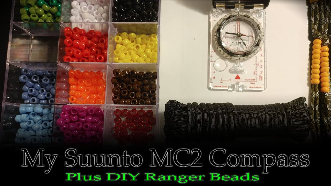 My Suunto MC2 plus DIY Ranger Beads #suuntoMC2 #rangerbeads #compass #orienteering