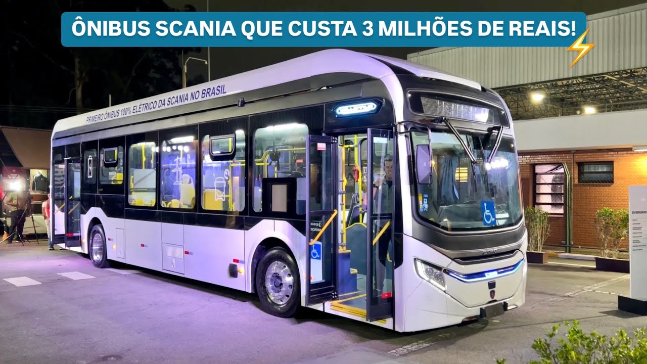 O ônibus urbano da SCANIA que custa 3 MILHÕES DE REAIS! | Curiosidade Automotiva