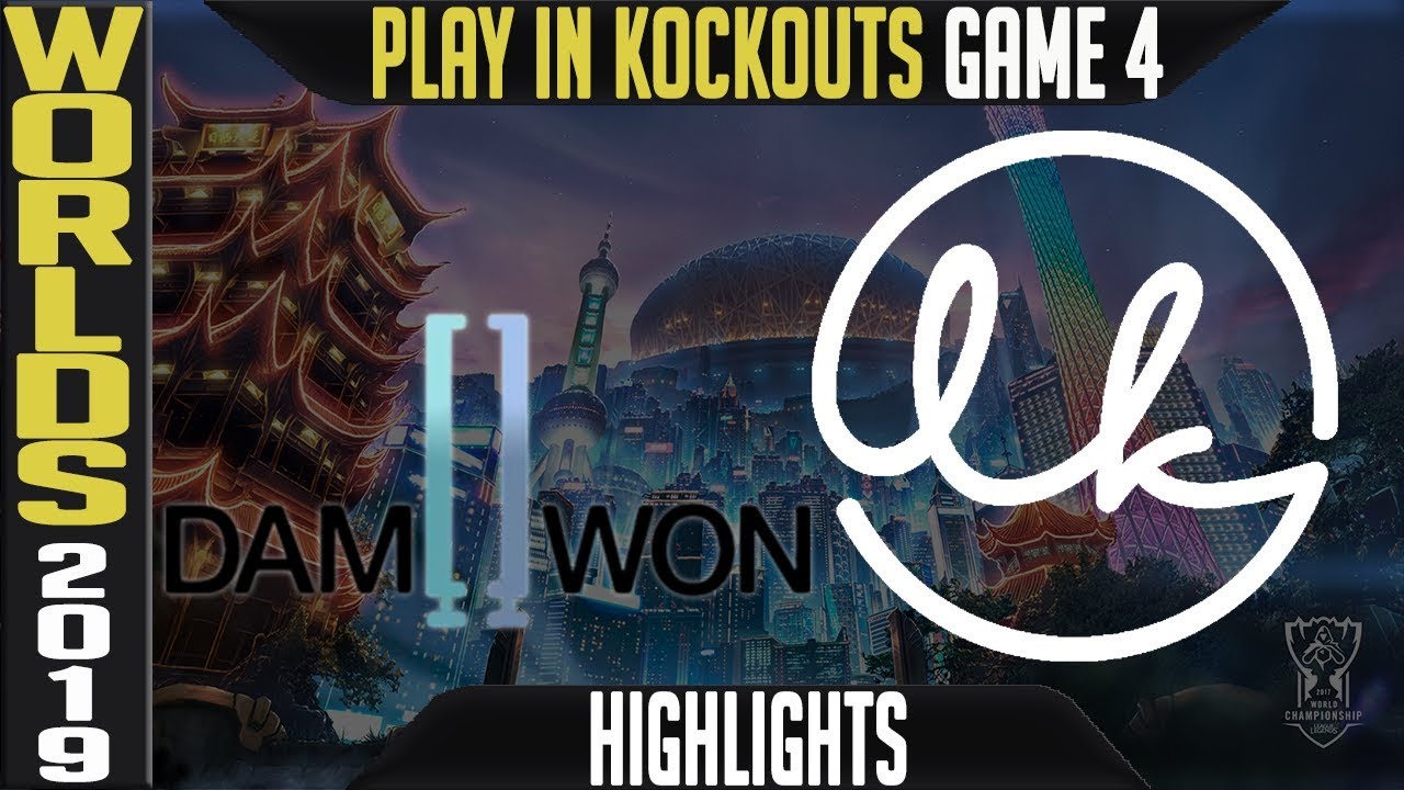 DWG vs LK Highlights Game 4 | Worlds 2019 Play In Knockout Stage | Damwon Gaming vs Lowkey Esports