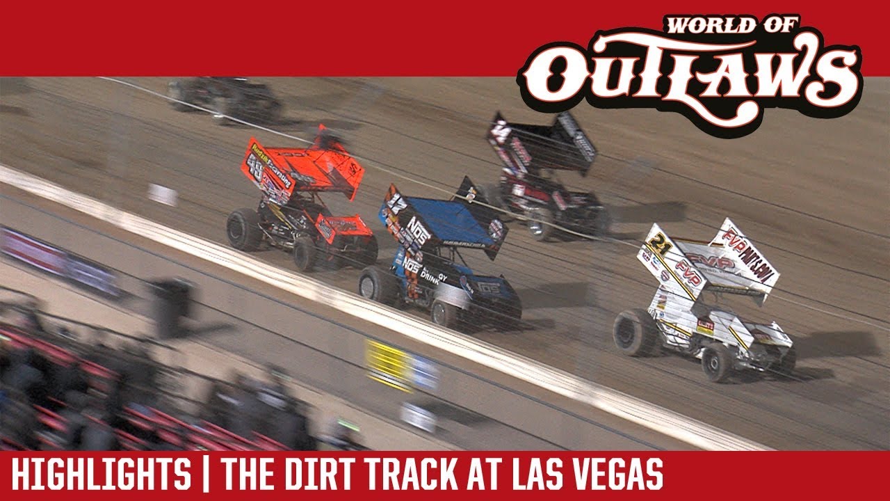 World of Outlaws Craftsman Sprint Cars The Dirt Track at Las Vegas February 28, 2018 | HIGHLIGHTS