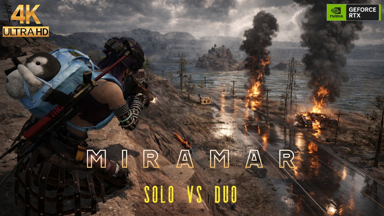 🔴PUBG PC : Miramar | 17 Kills Solo vs Duo  Hunting Duos Alone 😈4k [60 FPS]