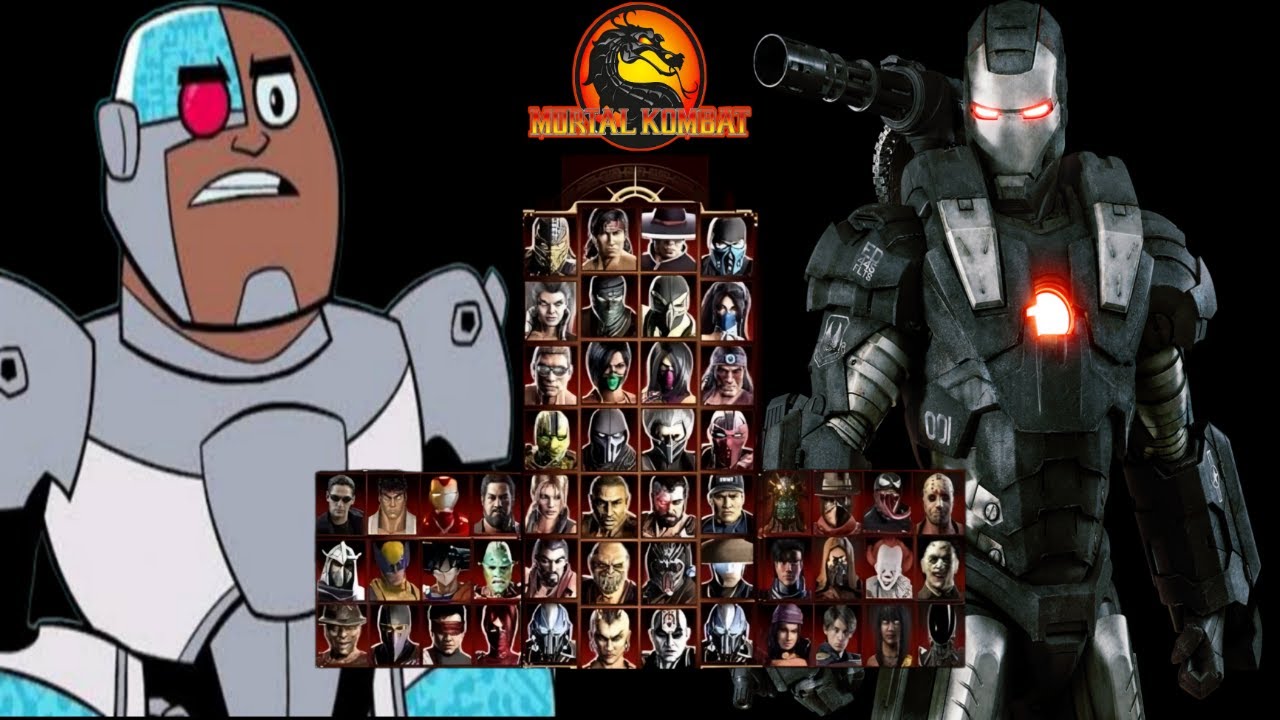 Mortal Kombat 9 - CYBORG TEEN TITANS & WARMACHINE MOD - NEW Expert Tag Ladder Gameplay