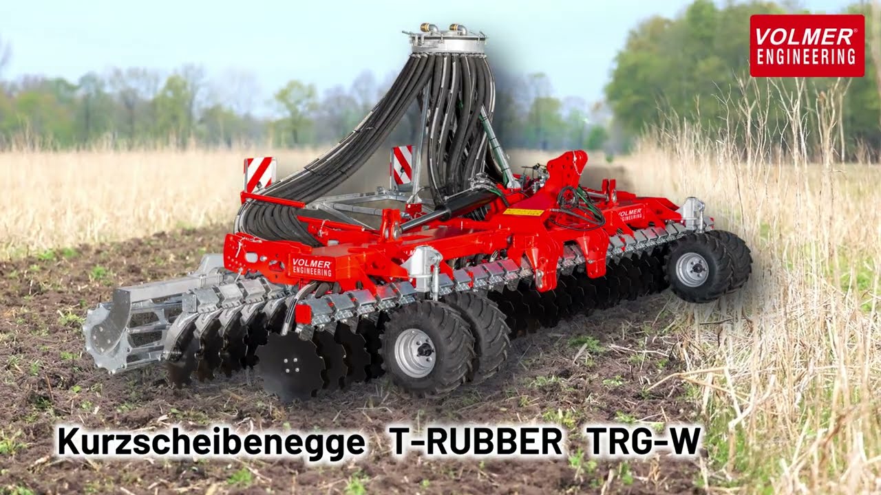 Die Gülle-Kurzscheibenegge VOLMER Engineering TRG101 und TRG1000 im Einsatz bei der Gülleausbringung