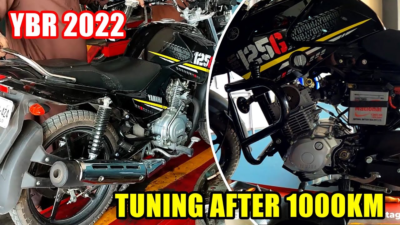 YAMAHA YBR 125G 1000KM TUNING | First Free Service | Oil Change, Tappets, Air Filter Cleaning etc