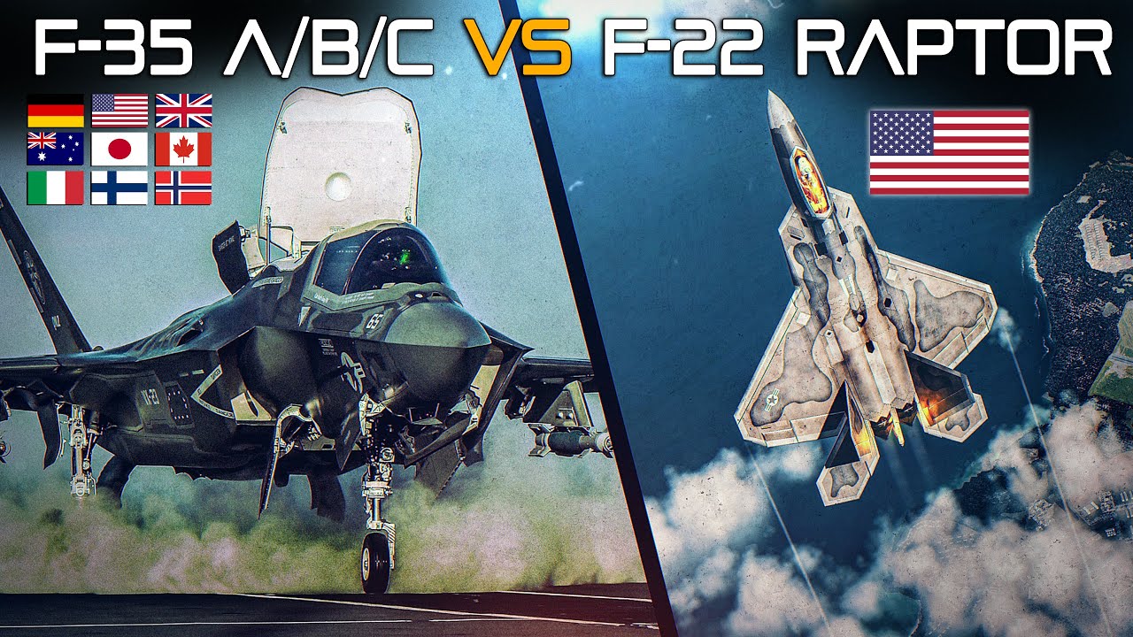 F-35 A/B/C Lightning II против F-22 Raptor | Превосходство в воздухе | Цифровой боевой симулятор ...
