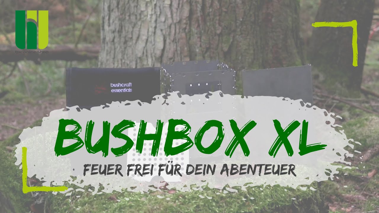 BUSHCRAFT ESSENTIALS BUSHBOX XL - Feuer frei f&uuml;r Dein Abenteuer! Langlebiger Hobo-Kocher #MadeInGer