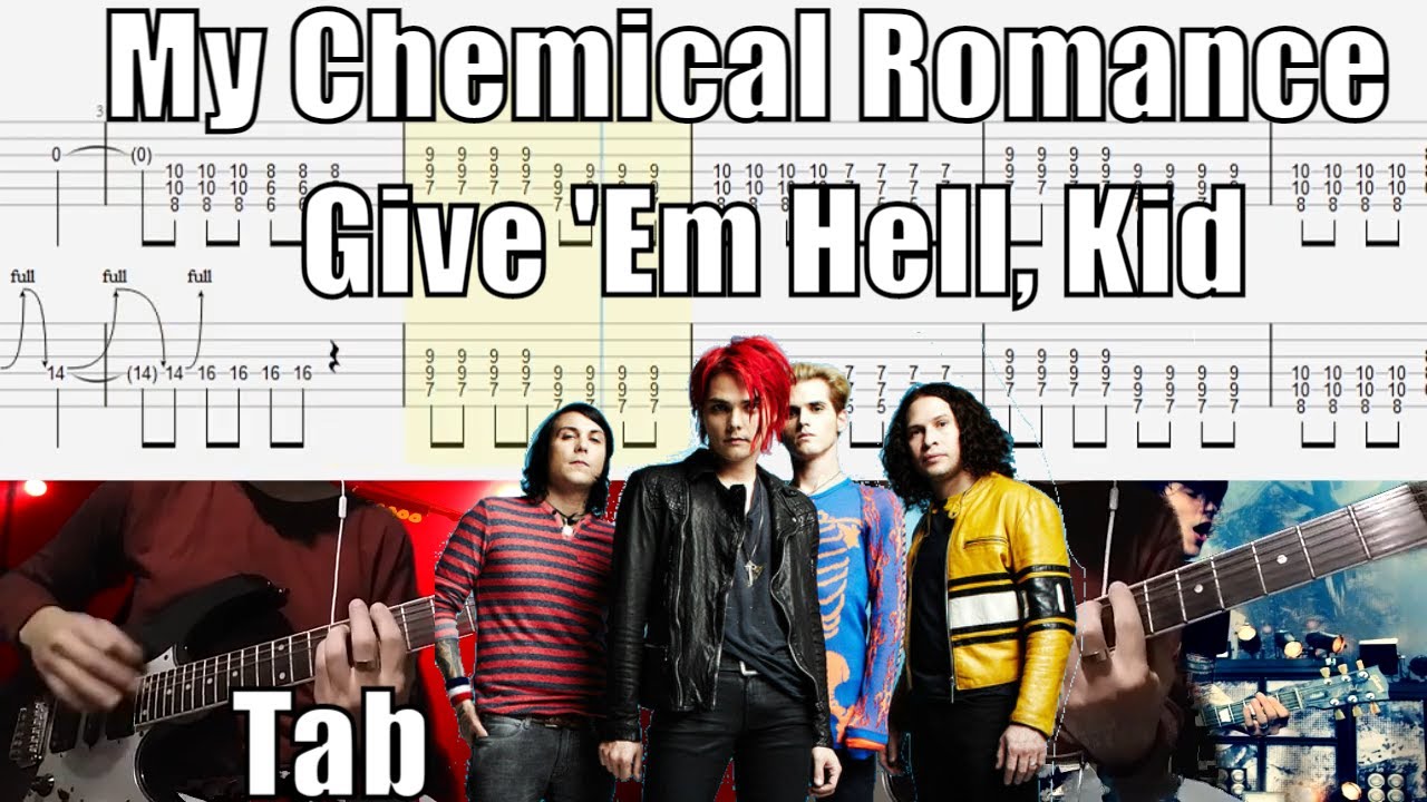 My Chemical Romance Give 'Em Hell, Kid Guitar Lesson With Tab