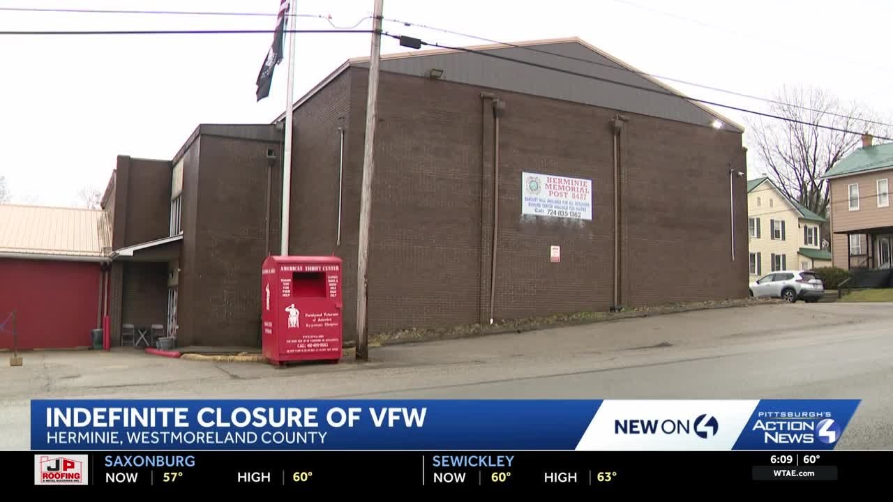 Herminie VFW closes indefinitely due to bylaw violation, officials say