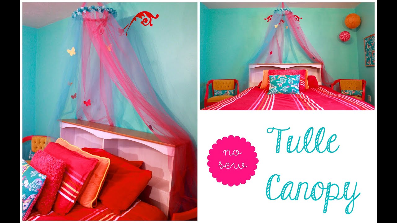 No Sew Tulle Canopy