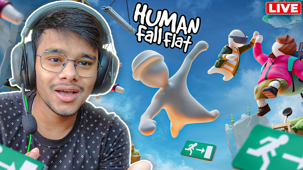 🔴 Human Fall Flat: Full Chaos with Friends | Live