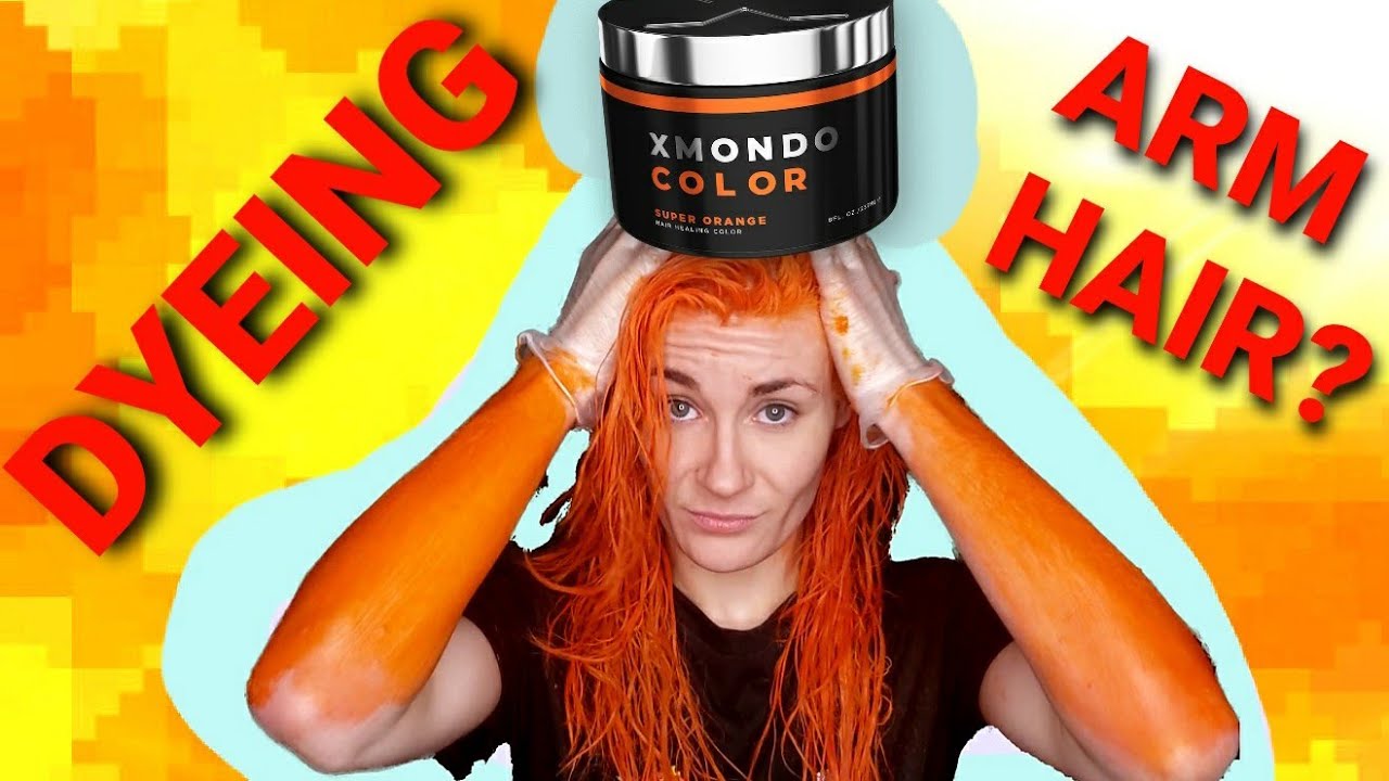 Bleaching and Dyeing my Arm Hair XMONDO SUPER ORANGE to Match my Hair (I got chemical burns)