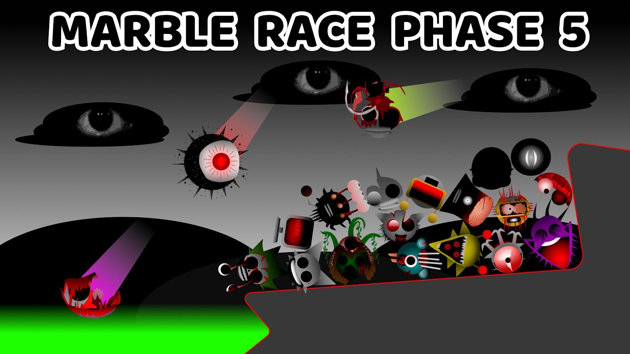 Incredibox Sprunki Marble Race In Algodoo — Who Will Win? New Phase 5
