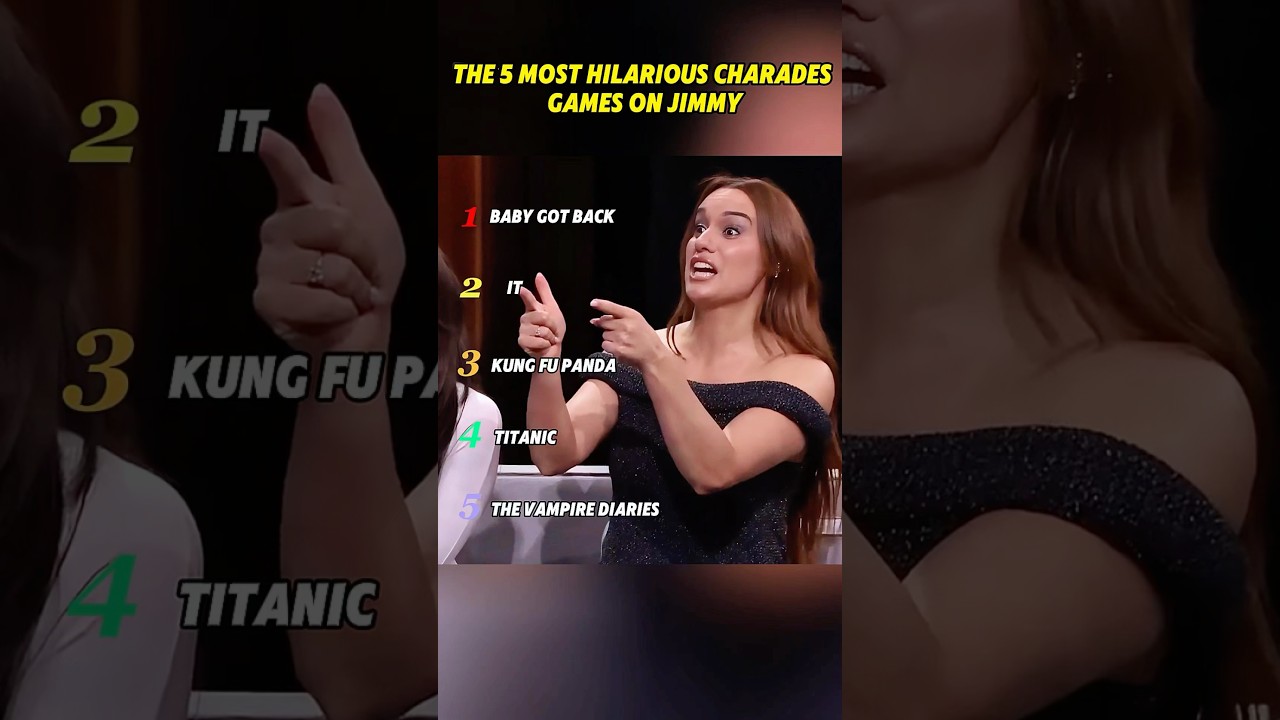 Top 5 Charades Moments That Broke The Tonight Show #celebrity #funny #trending #yuotube