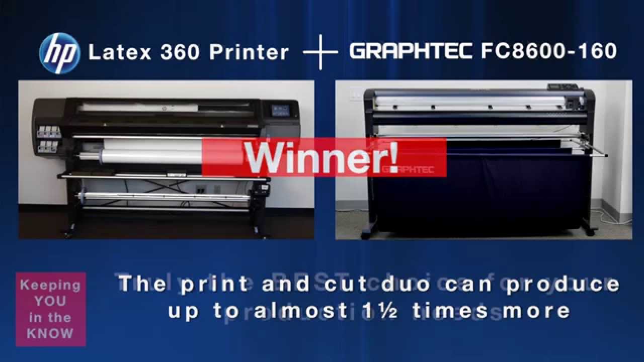 Graphtec & HP - Print and Cut Duo Speed Test