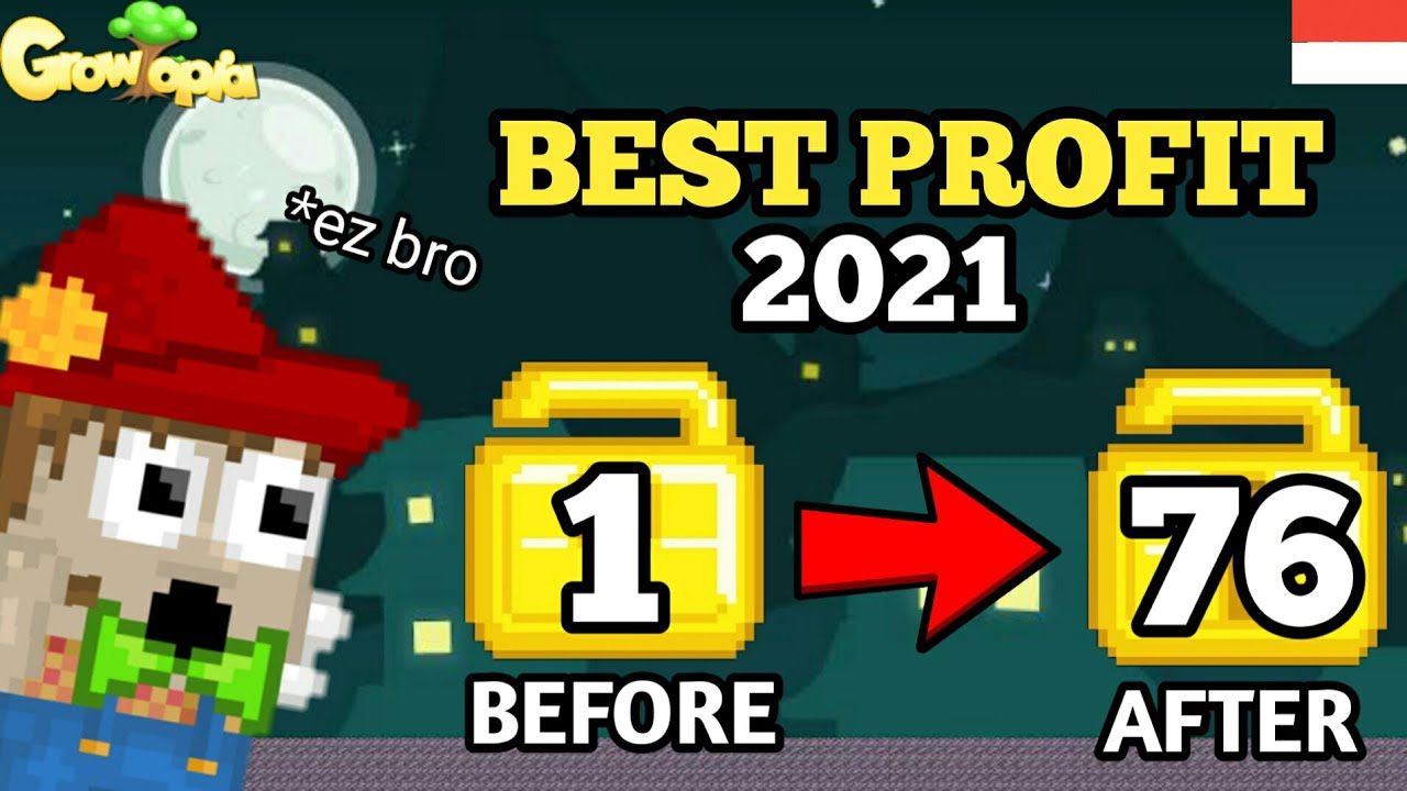 cara profit growtopia 2021 dengan 1wls || growtopia indonesia