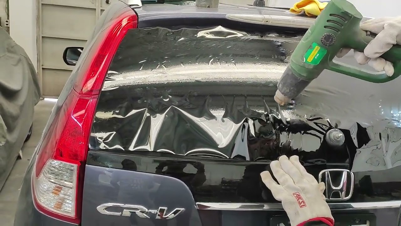 cómo polarizar cristal trasero,curvo