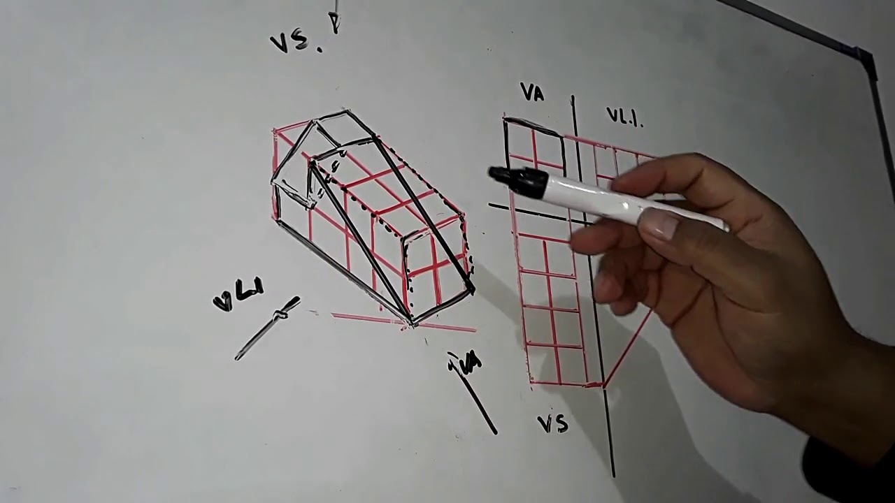 PERSPECTIVA ISOMETRICA,CON PLANOS INCLINADOS