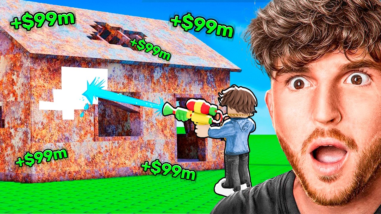 Making $893,428,970 Cleaning HOUSES In Roblox!